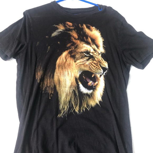 Express Mens Medium Fierce Lion Graphic 